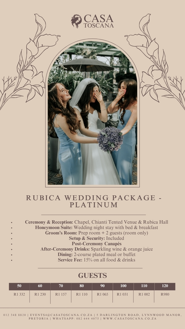 Rubica Weddings - Platinum